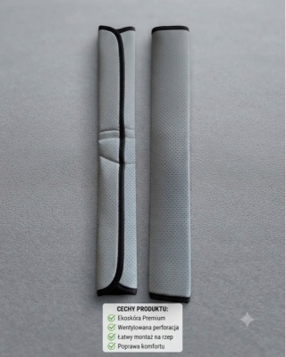 Nakładki na Pasy Bezpieczeństwa – Ekoskóra Premium (49 cm)