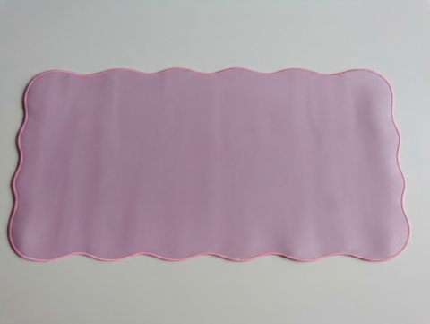 Mata Podkładka ochronna pod laptopa fala, pudrowy róż 78 x 40 cm
