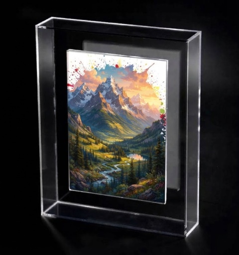 Ramka magnetyczna 3D szkło akrylowe z efekt "unoszenia się" 30x40cm