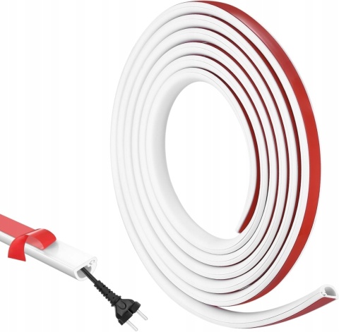 SAMOPRZYLEPNA ELASTYCZNA LISTWA MASKUJĄCA DO KABLI 25x15 mm – DŁUGOŚĆ 2 m