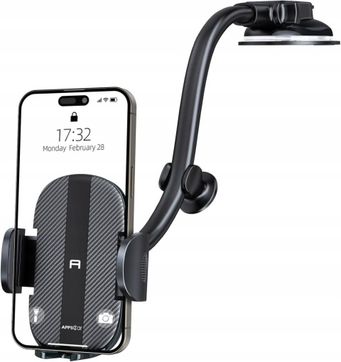 Stabilny Mocny Uchwyt Samochodowy do Telefonu tabletu (Czarny)