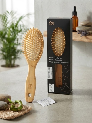 Szczotka do włosów Cien Beauty – Bambusowa, masująca