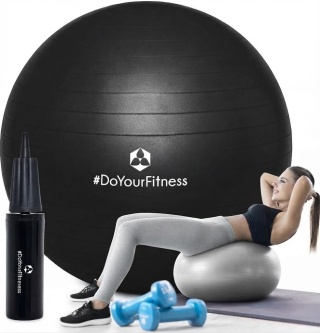 PIŁKA GIMNASTYCZNA FITNESS DO SIEDZENIA BALANSOWANIA 85CM + POMPKA