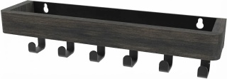WIESZAK NA KLUCZE DREWNO METAL RUSTYKALNY 25,5 cm