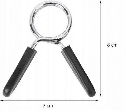 2 szt ZACISKI SPRĘŻYNOWE 28MM do gryfu, sztangi zestaw