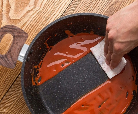 Zestaw garnków Kitchen Academy 11 el. czarne granit nieprzywierające gaz indukcja