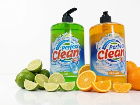 2 X PŁYN DO MYCIA NACZYŃ PERFECT CLEAN 3in1 – LIMONKA & POMARAŃCZA (2x 1L)
