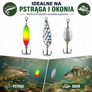 3 szt Przynęty Spinningowe RANGER – TROUT 2 pstrąg okoń