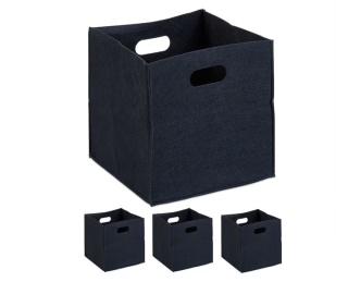 4 szt Filcowe pudełka do przechowania Organizer Kallax 30x30x30 cm