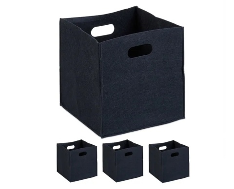 4 szt Filcowe pudełka do przechowania Organizer Kallax 30x30x30 cm