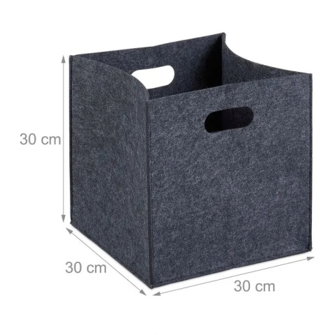 4 szt Filcowe pudełka do przechowania Organizer Kallax 30x30x30 cm
