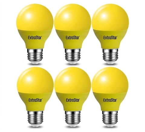 6 X ŻARÓWKA LED E27 4W ŻÓŁTA DEKORACYJNA EXTRASTAR DEKORACJA, GIRLANDA