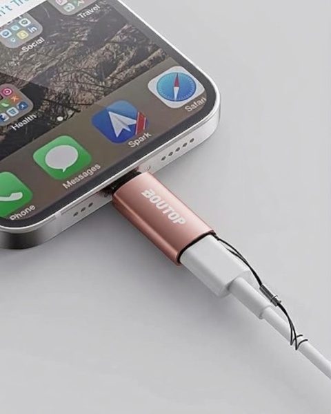 BOUTOP adapter USB C na Lightning do szybkiego ładowania