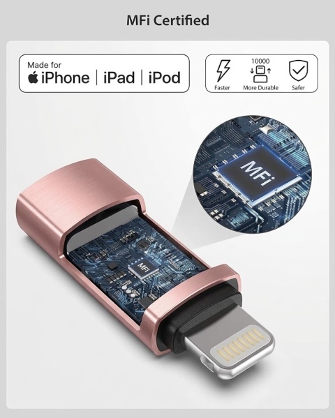 BOUTOP adapter USB C na Lightning do szybkiego ładowania