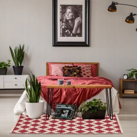 DYWAN BAWEŁNA CHODNIK DO SALONU POKOJU RELAXDAYS 80 x 200 cm Boho i Vintage