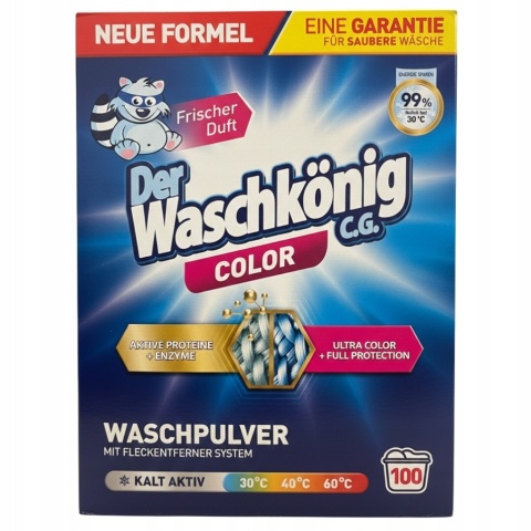 Der Waschkönig Color proszek do prania karton kolor 6kg 100pr Niemiecki