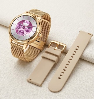 ELEGANTKI SMARTWATCH DAMSKI G208 – ZŁOTY + silikonowy pasek