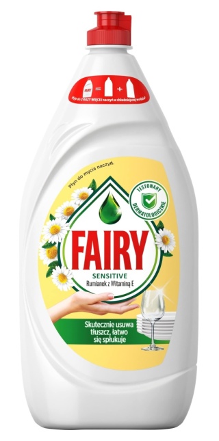 Fairy Sensitive Rumianek & Vit E Płyn do mycia naczyń 1350 ml