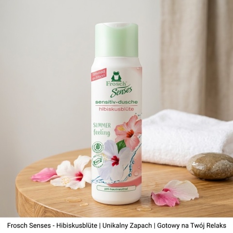 Frosch Senses Hibiskus Żel pod Prysznic 300 ml Bez SLS 95% Naturalny pH 5,5