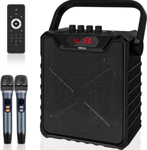 Giecy G900 Przenośny Głośnik Karaoke 40W 2x Mikrofon TWS Pilot