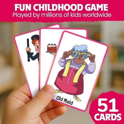Gra Karciana "Old Maid" (odpowiednik Piotrusia Pana) Zabawa i Nauka Angielskiego