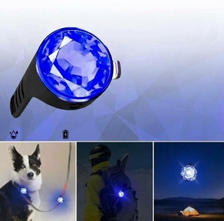 LAMPKA LED /ZAWIESZKA OSTRZEGAWCZA DO OBROŻY – NIEBIESKA