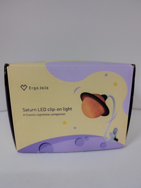 Lampka nocna Saturn z klipsem 7 kolorów, ściemnianie