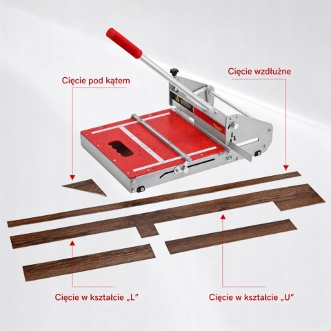 MAIHUITE Gilotyna do Cięcia Paneli Podłogowych 10mm Ręczna 330mm