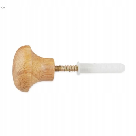 Okrągłe Lustro Wiszące 45 cm w Bambusowej Ramie z Paskiem Regulowanym Relaxdays