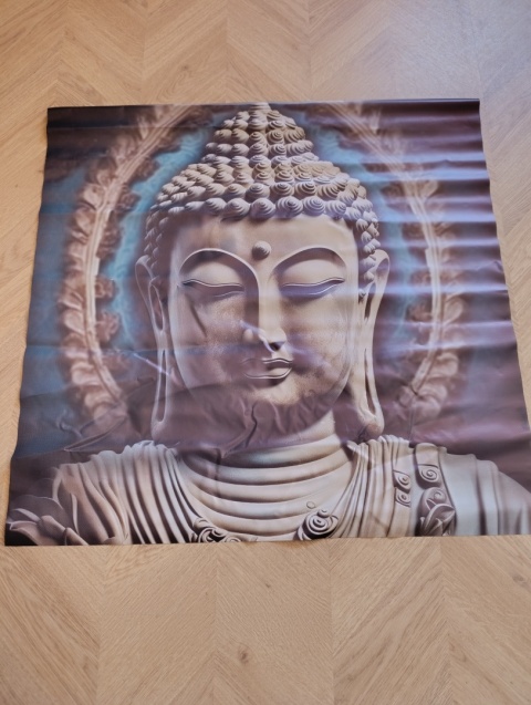 Plakat Zewnętrzny 80x80 cm Budda Obraz Ogrodowy Na Płot Balkon Taras Wodoodporny UV