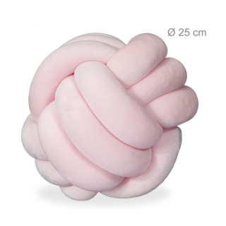 Poduszka węzłowa 25cm Relaxdays blady róż
