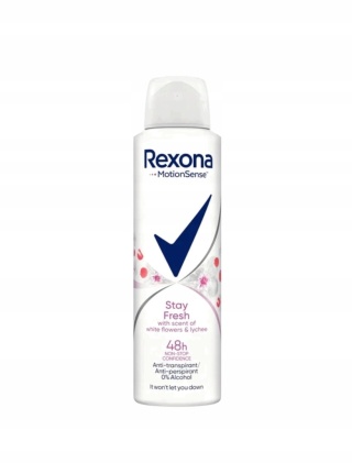 Rexona Deo Spray Woman Stay Fresh White Flowers Lychee 150 ml