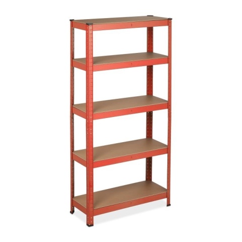 REGAŁ MAGAZYNOWY METALOWY WARSZTATOWY PIWNICA 151x75x30 cm (DO 875 KG)