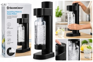 SILVERCREST Saturator Ekspres do wody gazowanej z butelką 1 L