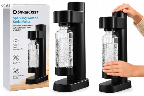 SILVERCREST Saturator Ekspres do wody gazowanej z butelką 1 L