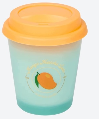 Świeca świeczka zapachowa Mango Matcha Latte w szkle z pokrywką