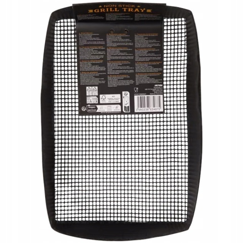 TACKA KOSZ DO GRILLA NIEPRZYWIERAJĄCY DO PIECZENIA MIĘSA WARZYW 30X19 CM BBQ