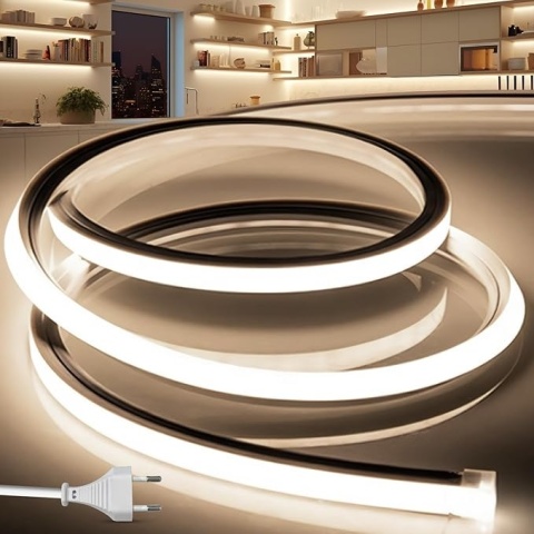 TAŚMA LED NEON ROPE LIGHT 15M 4000K NEUTRALNA BIAŁA
