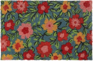 Wycieraczka kokosowa motyw kwiatowy 60x40 cm