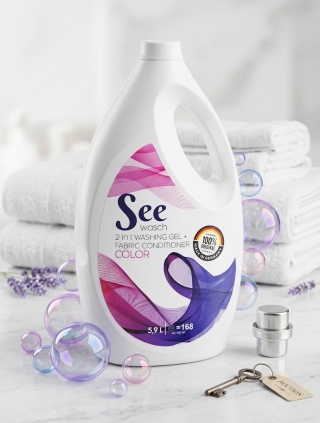 Żel do prania SEE Wasch COLOR 2w1 żel + zmiękczanie 5.9L 168 prań