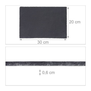 6 szt deski łupkowe z naturalnego kamienia 30x20