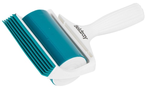 BELDRAY Pet Plus – Wielorazowa Rolka Czyszcząca do Ubrań i Sierści z Silikonową Szczotką