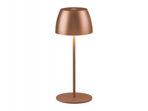 Bezprzewodowa Lampa Stołowa LED Livarno Home – Miedziana Różowe Złoto, ściemnianie