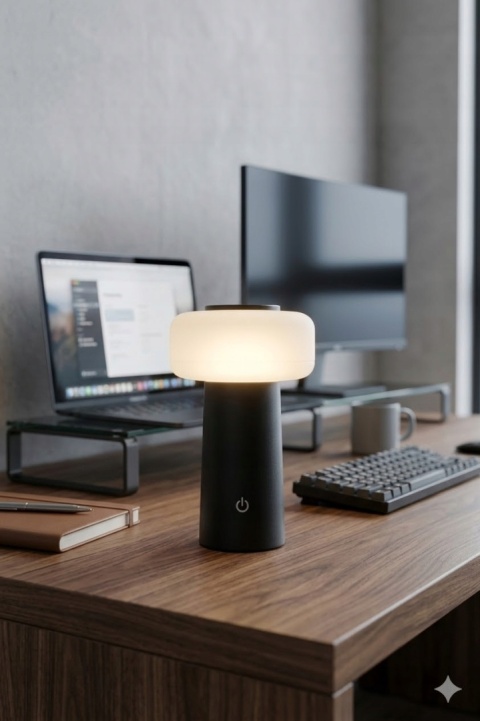 Bezprzewodowa Lampka Lampa Stołowa LED Livarno Home, USB