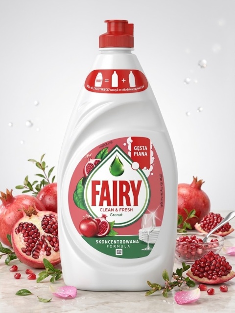 FAIRY CLEAN&FRESH GRANAT – 900 ml płyn do mycia naczyń