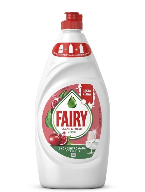 FAIRY CLEAN&FRESH GRANAT – 900 ml płyn do mycia naczyń