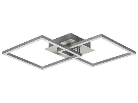 Modernistyczna Lampa Sufitowa Ścienna LED LIVARNO – Szczotkowany Metal