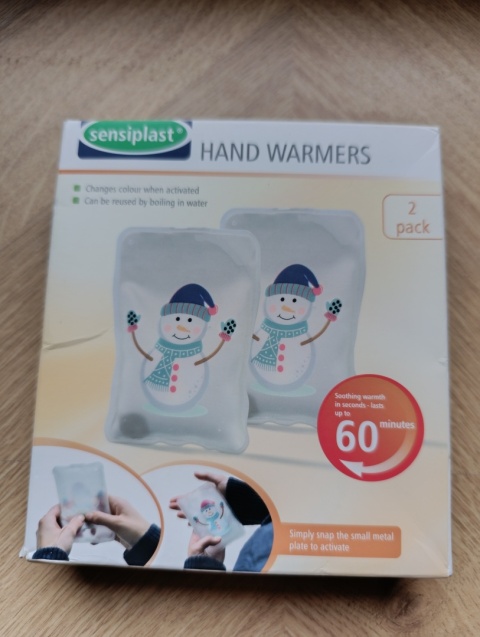 OGRZEWACZ DO RĄK 2-PACK SENSIPLAST ogrzewacze 2 sztuki termofor żelowy