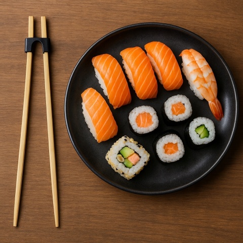 Patyczki do sushi z nakładką treningową dla dzieci i dorosłych – 4 sztuki