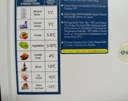 BINGI przenośna lodówka samochodowa 22 l, mini zamrażarka 12/24 V DC i 230 V AC, do samochodu, na kemping, do domu(15°C do -18℃)